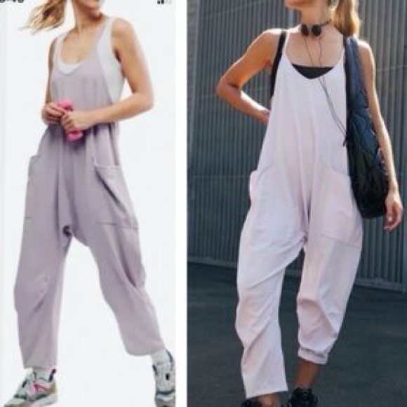FREE PEOPLE MOVEMENT HOT SHOT ONESIE  Size Small Jumpsuit Overalls in Lavender - Picture 1 of 10